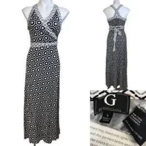 G by Giuliana Geometric Print Wrap Dress Size Small